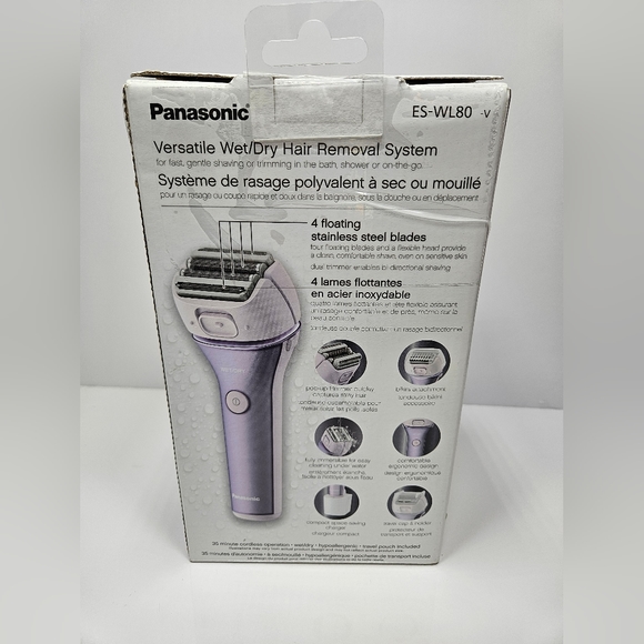Panasonic ESWL80 Wet/Dry Electric Shaver for Women, Pink - Picture 3 of 3